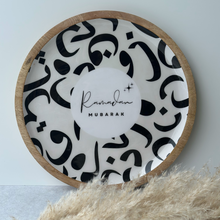 Load image into Gallery viewer, Endless Layl ☾ Platter (Black - Ramadan Mubarak)