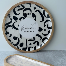 Load image into Gallery viewer, Endless Layl ☾ Platter (Black - Ramadan Mubarak)