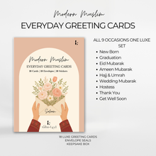 Load image into Gallery viewer, Modern Muslim Greeting Cards | Set of 18