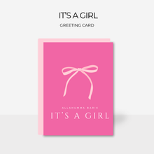 Load image into Gallery viewer, It's A Girl | Greeting Card