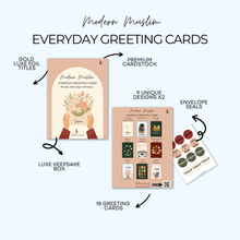 Load image into Gallery viewer, Modern Muslim Greeting Cards | Set of 18