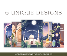 Load image into Gallery viewer, Ramadan Mubarak Greeting Cards | Set of 12