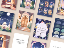 Load image into Gallery viewer, Ramadan Mubarak Greeting Cards | Set of 12