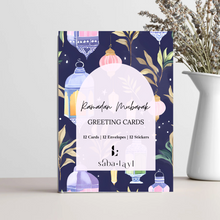 Load image into Gallery viewer, Ramadan Mubarak Greeting Cards | Set of 12