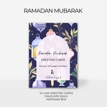 Load image into Gallery viewer, Ramadan Mubarak Greeting Cards | Set of 12