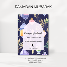Load image into Gallery viewer, Ramadan Mubarak Greeting Cards | Set of 12