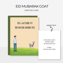 Load image into Gallery viewer, Eid Mubarak Goat | Greeting Card
