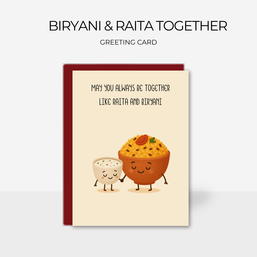 Biryani & Raita Together | Greeting Card