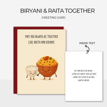 Load image into Gallery viewer, Biryani &amp; Raita Together | Greeting Card

