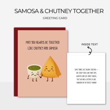 Load image into Gallery viewer, Samosa &amp; Chutney Together | Greeting Card
