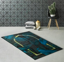 Load image into Gallery viewer, Pre-order: Sujud Blue Leaf Prayer Mat
